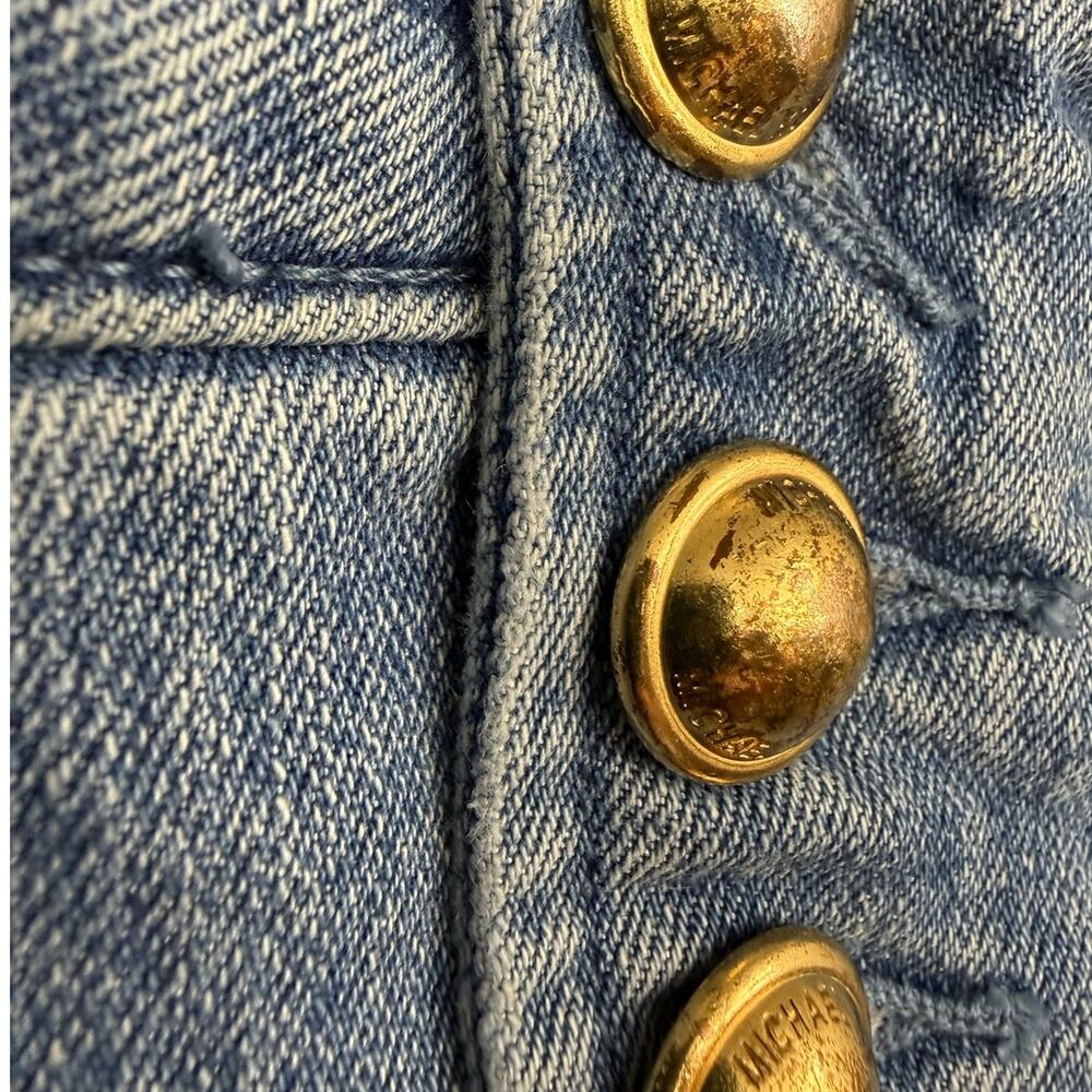 Michael Kors Women’s 2P Light Wash Button Front Jeans - Picture 6 of 7